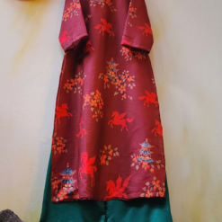 Váy áo dài Hồng Mã An Xuân