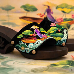 BST guốc mộc tái sinh "Lạc Hồng Liên"